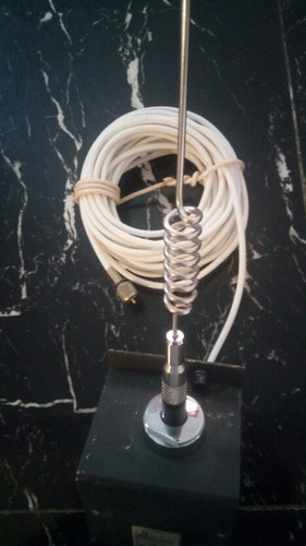 Antena Radio Motorola 800 Mhz Trunking Con Base Y Cable 6 Mt (Usado)