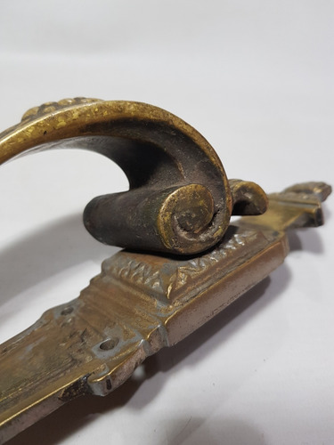Imagen 6 de 9 de Antiguo Manijón Bronce Con Respaldo Estilo Francés Mag 59094