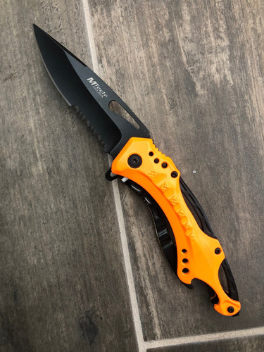 Navaja Tactica Emt Rescate Paramedico Auxilio Mt-a705nor Color Naranja