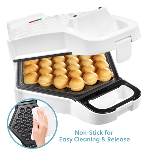 Bubble Waffle Maker Cucinapro Electric Nonstick W Recipe