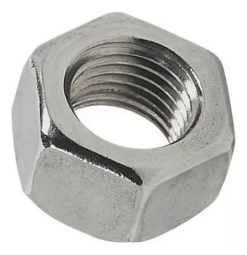 Porca Sextavada 3/8mm Zincada Branca Brilhante 1000 Un