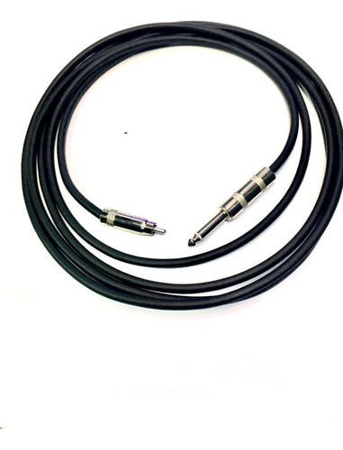 Cable De Rca A Plug 6.3 Mono De 6 Metros
