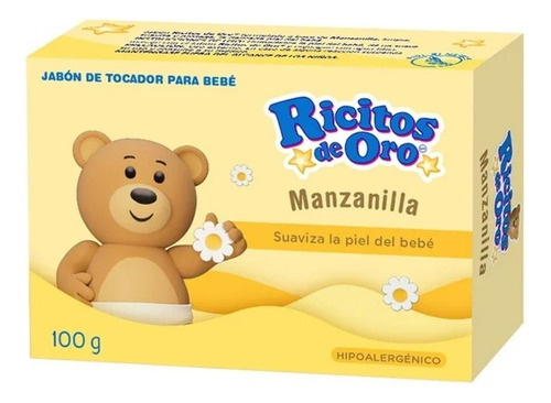 2 Pza Jabón De Tocador Ricitos De Oro Manzanilla 100 G