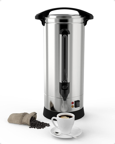 65 Cups-10l Commercial Coffee Urn, Fast Brew Stainless Hot W