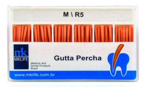 Guta Percha Acessória Mk Life R5 / M 120 Unidades
