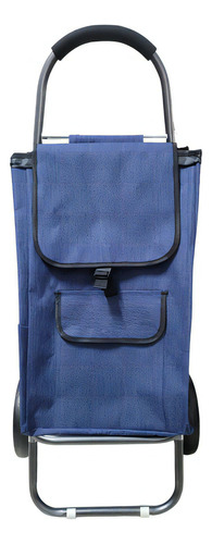 Carrito De Compras De Tela 30kg (carrito De Feria) Color Azul
