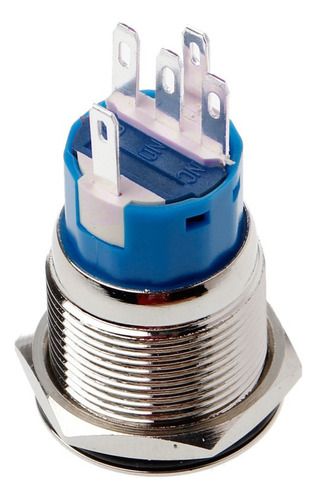 Botón De Bocina Momentáneo Led Botón Pulsador De Metal Ilumi