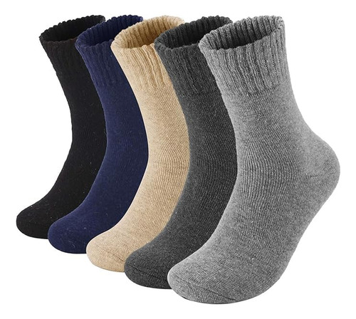 Calcetines Termicos Hombres, 5 Pares Gruesos Calcetines