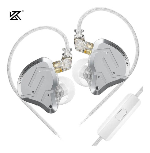 Kz Zsn Pro 2 Auriculares In Ear Con Micrófono Silver