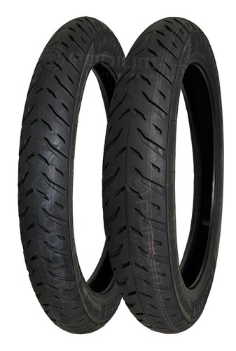 Par Pneu 100/80-18+80/100-18 Pilot Street2 S/câmara Cg Titan
