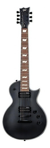 Guitarra elétrica LTD EC Series EC-257 eclipse de mogno black satin satin com diapasão de jatobá assado
