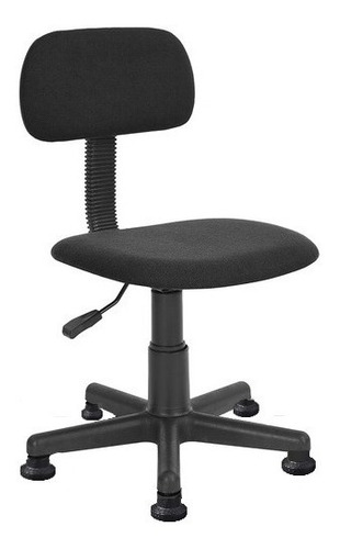 Silla Para Mesa De Manicure Sistema Neumatica Sm004 Color Negro Forma De La Base Estrella Plastica Tipo De Respaldo Fijo