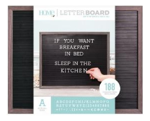 Quadro Letter Board 50,8x40,5cm 191 Letras+148pçs Azul Marin