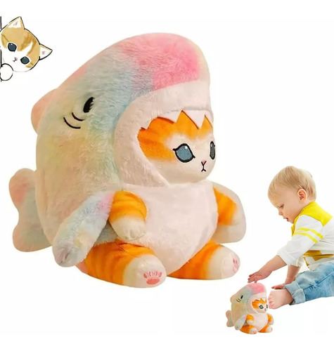 Gato Gatito Michi De Peluche Kawaii Con Disfraz Diseños