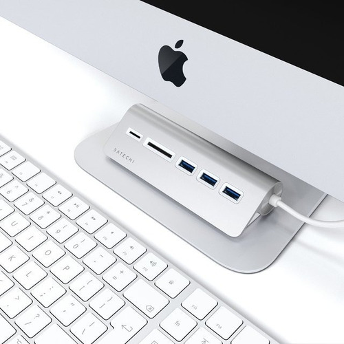 Imagen 6 de 10 de Hub Adaptador Aluminio Usb-a/ Usb 3.0/lector De Tarjetas Ca