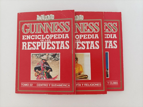 Lote 3 Libritos Colección Anteojito Guinness Enciclopedia