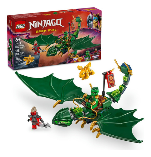 Kit Lego Ninjago El Dragón Del Bosque Verde De Lloyd 71829 128 El Ascenso De Los Dragones