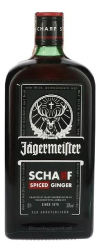 Licor Jagermeister Scharf Spiced Ginger 700ml