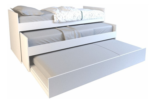 Cama Nido Triple Marinera Minimalista 1 Plaza Melamina