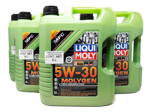 Aceite Liqui Moly 5w30 Molygen Sintético Auto Caja 4 Galones