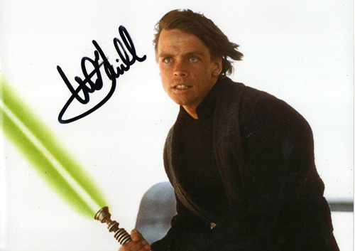 Autógrafo Mark Hamill - Luke Skywalker Foto 10 X 8 Pulgadas