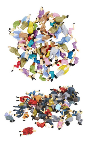 100pcs O Scale Diorama Railway Painted People