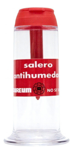 Salero Antihumedad - Tapa - Único En México - Acrílico Color Rojo