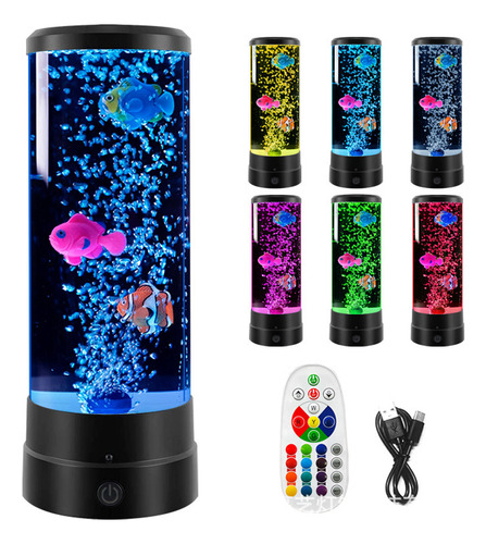 Lámpara Led Con Forma De Medusa Y Luz Nocturna Con Control R