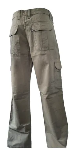 Calça cargo brim masculina sales