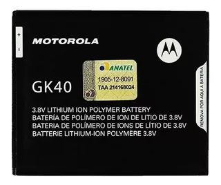 Bat-eria Original Motorola Moto G4 Play Xt1603 Xt1604 Gk40
