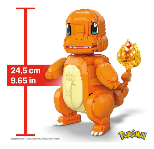 Mega Pokémon Juguete De Construcción Jumbo Charmander 750 Charmander