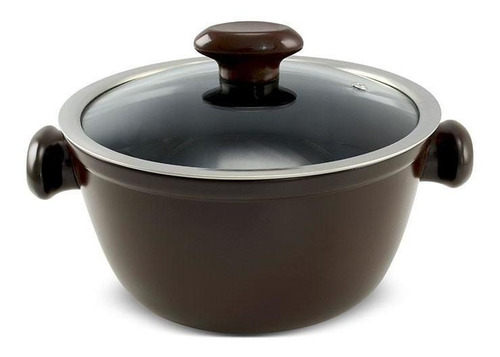 Caçarola 22cm Chef 3 Litros-ceraflame Cor Chocolate