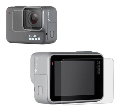 Película Vidro Para Gopro Hero 7 Silver E Gopro Hero 7 White