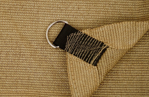 Imagen 8 de 10 de Malla Sombra 90% Raschel Beige De 3mx3m Lista Para Colocar