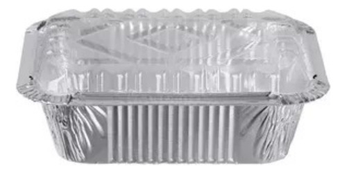 Envases De Aluminio 250 Con Tapa Transp De Plastico Al Mayor