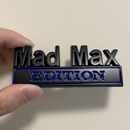 2 Letras Adhesivas Con Emblema 3d De Edición Mad Max Edition