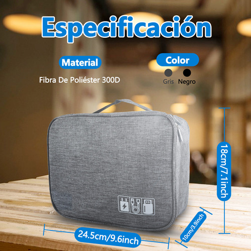 Baidai Organizador Cables Usb Cel Viajes Funda Maleta