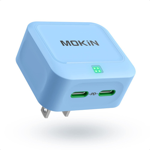 Mokin - Cargador Usb C De 40 W, Adaptador De Cargador Rpido