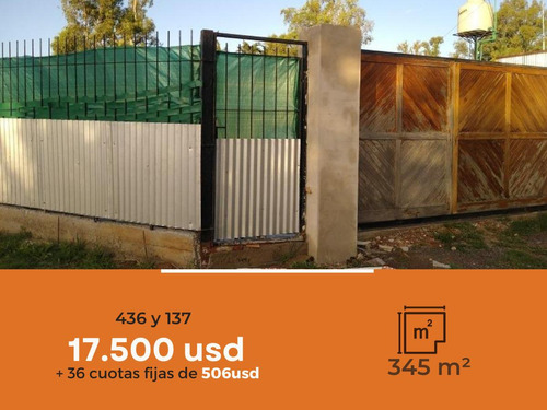 Terreno En Venta - 345mts2 - Arturo Seguí [financiado]