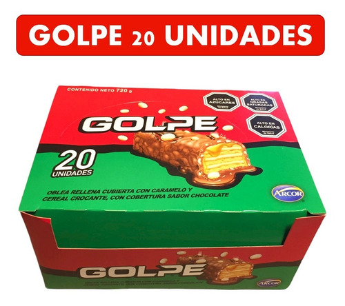 Oblea Golpe - Display 20 Unidades 36gr