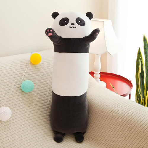 Almohada De Felpa Larga De Dibujos Animados, Trompeta Panda