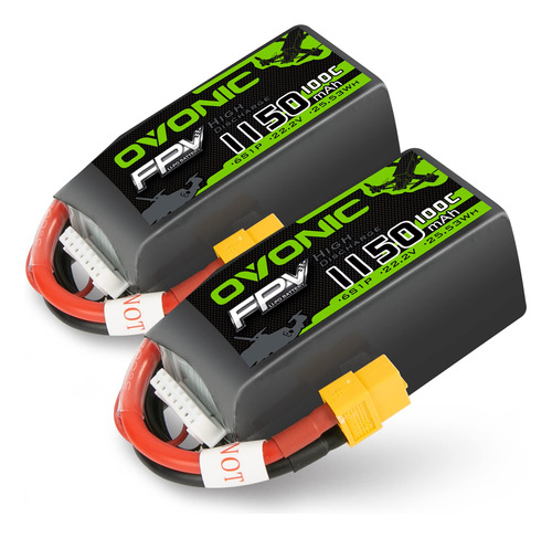 Ovonic 100c 6s 1150mah 22.2v Lipo Battery  B0c3hrwj6m_280424