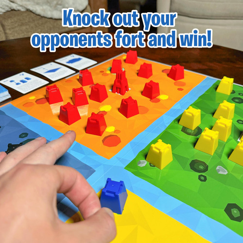 Juego De Mesa The Uzzle Pixel Forts | Niños A Partir De 6 Añ