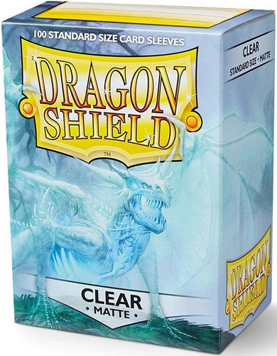 100 Protectores Estandar Mate Transparente Dragon Shield