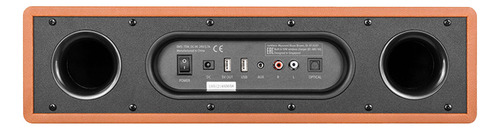 Bocina Bluetooth Rombica Mesa Multifuncional Altavoz Marrón