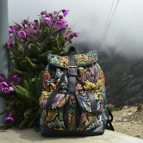 Morrales Vintage, Backpack Estampados En Tela Morrales Kobe