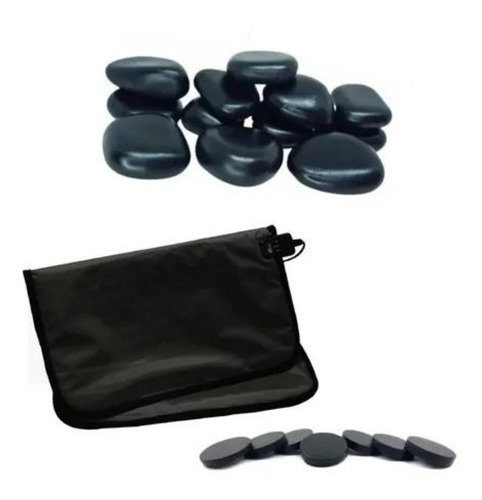 Kit Pedras Quentes Para Massagem 6 Un + Kit Podal + Manta 