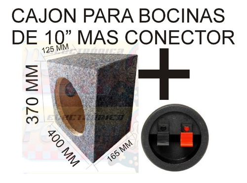 Cajon Maleta Tipo Ladrillo Bocinas 10+conector 