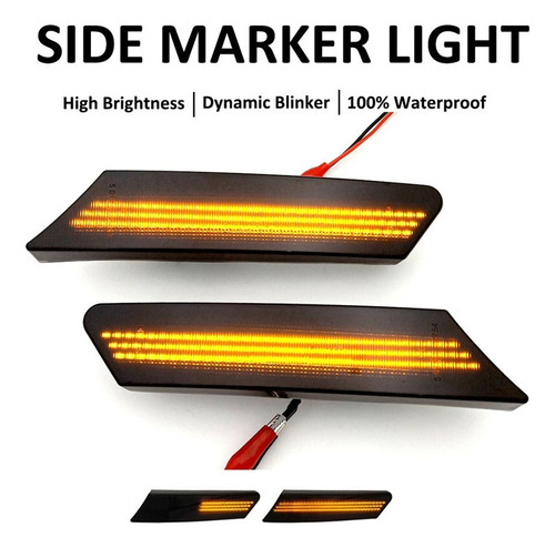 2 Piezas De Luces Laterales Dinámicas Led 2005-2012 Porsche