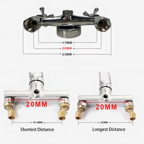 Torneira Cozinha De Parede Gourmet Misturador Duplo Comando Flexível Preto 1/4 De Volta Inox 304